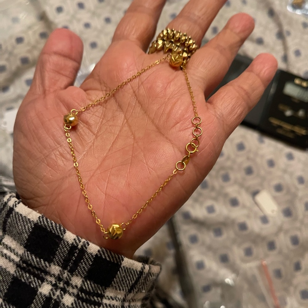 21k Saudi gold bracelet 7-8inch